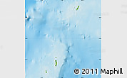 Physical Map of Cocos Islands, single color outside