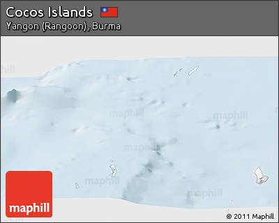 Classic Style Panoramic Map of Cocos Islands
