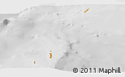 Political Panoramic Map of Cocos Islands, lighten, desaturated