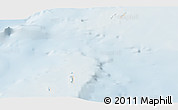 Shaded Relief Panoramic Map of Cocos Islands, lighten