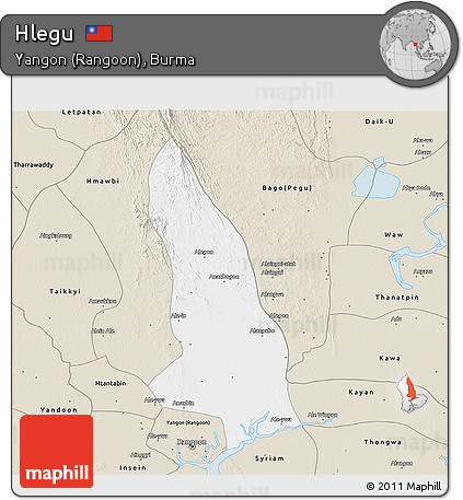 Classic Style 3D Map of Hlegu