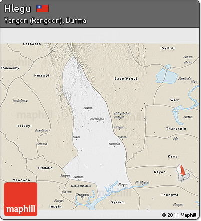Classic Style 3D Map of Hlegu