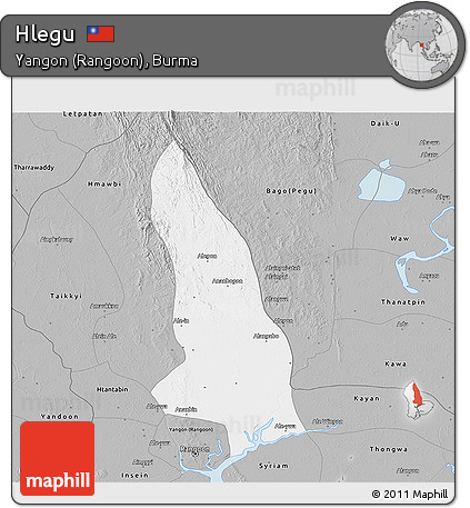 Gray 3D Map of Hlegu
