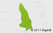 Physical 3D Map of Hlegu, single color outside