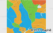 Political 3D Map of Hlegu