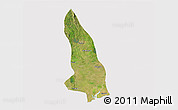 Satellite 3D Map of Hlegu, cropped outside