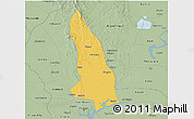 Savanna Style 3D Map of Hlegu