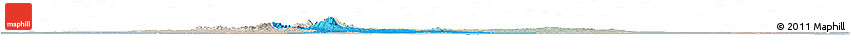 Political Horizon Map of Hlegu, lighten, semi-desaturated