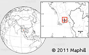 Blank Location Map of Hlegu, highlighted parent region