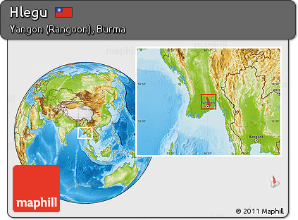 Physical Location Map of Hlegu