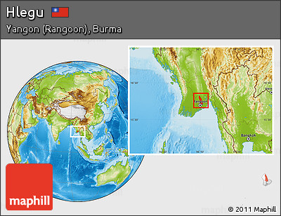 Physical Location Map of Hlegu