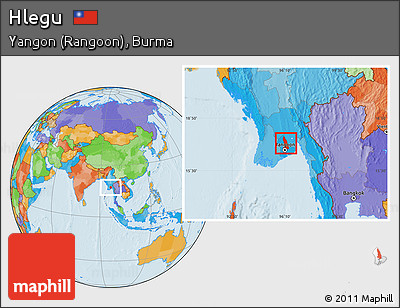 Political Location Map of Hlegu