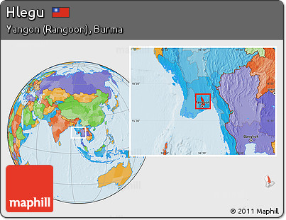 Political Location Map of Hlegu