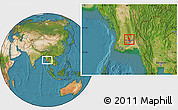 Satellite Location Map of Hlegu