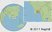 Savanna Style Location Map of Hlegu