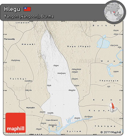 Classic Style Map of Hlegu