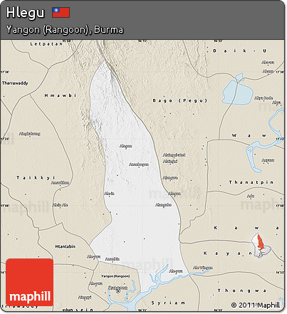 Classic Style Map of Hlegu