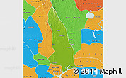 Physical Map of Hlegu, political outside