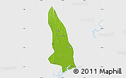 Physical Map of Hlegu, single color outside
