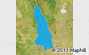 Political Map of Hlegu, satellite outside