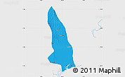 Political Map of Hlegu, single color outside