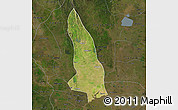 Satellite Map of Hlegu, darken