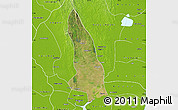 Satellite Map of Hlegu, physical outside