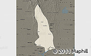 Shaded Relief Map of Hlegu, darken