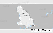 Gray Panoramic Map of Hlegu, single color outside