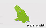 Physical Panoramic Map of Hlegu, cropped outside