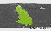 Physical Panoramic Map of Hlegu, darken, desaturated