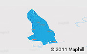 Political Panoramic Map of Hlegu, single color outside