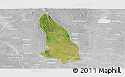 Satellite Panoramic Map of Hlegu, lighten, desaturated