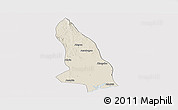 Shaded Relief Panoramic Map of Hlegu, cropped outside