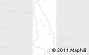 Blank Simple Map of Hlegu, cropped outside