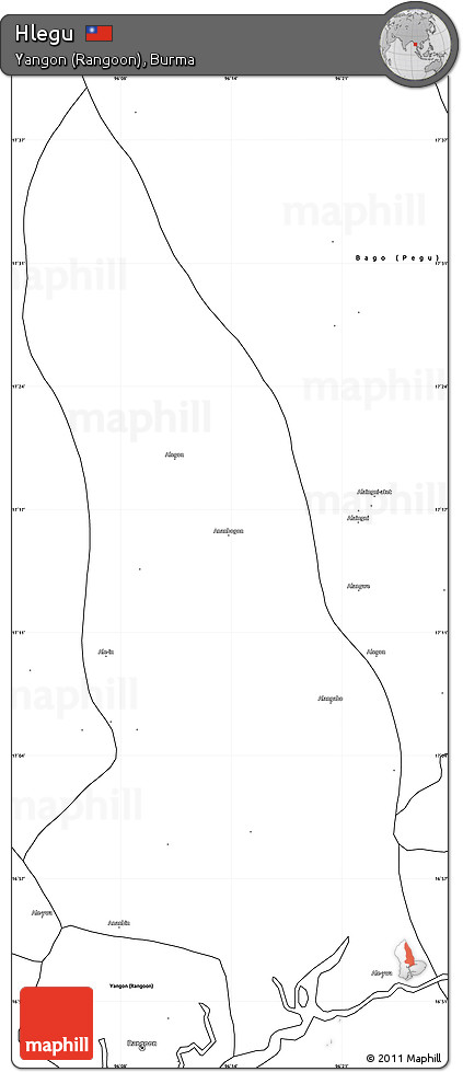 Blank Simple Map of Hlegu