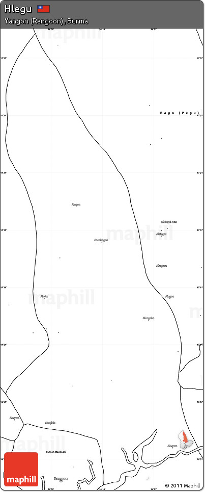 Blank Simple Map of Hlegu