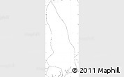 Blank Simple Map of Hlegu, no labels