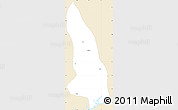 Classic Style Simple Map of Hlegu, single color outside