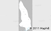 Gray Simple Map of Hlegu, single color outside