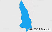 Political Simple Map of Hlegu, cropped outside