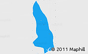 Political Simple Map of Hlegu, single color outside