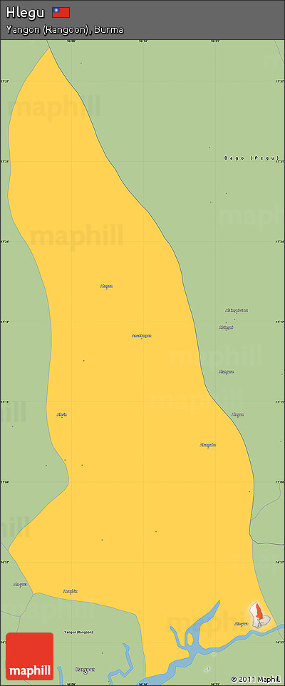 Savanna Style Simple Map of Hlegu