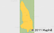 Savanna Style Simple Map of Hlegu, single color outside