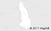 Silver Style Simple Map of Hlegu, cropped outside