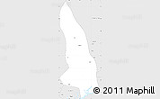 Silver Style Simple Map of Hlegu