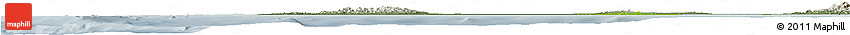 Physical Horizon Map of Yangon (Rangoon), semi-desaturated