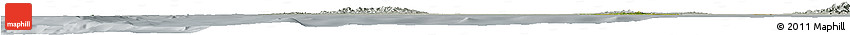Satellite Horizon Map of Yangon (Rangoon), lighten, semi-desaturated