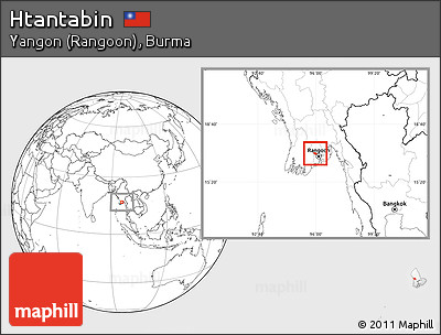 Blank Location Map of Htantabin