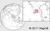 Blank Location Map of Htantabin, highlighted parent region